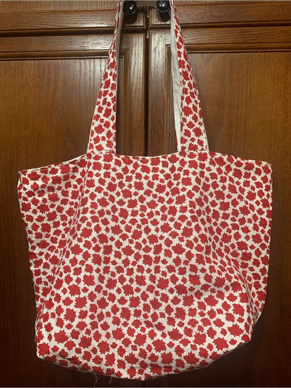 Canadian Red Leaf Print Tote Bag - Women Bags